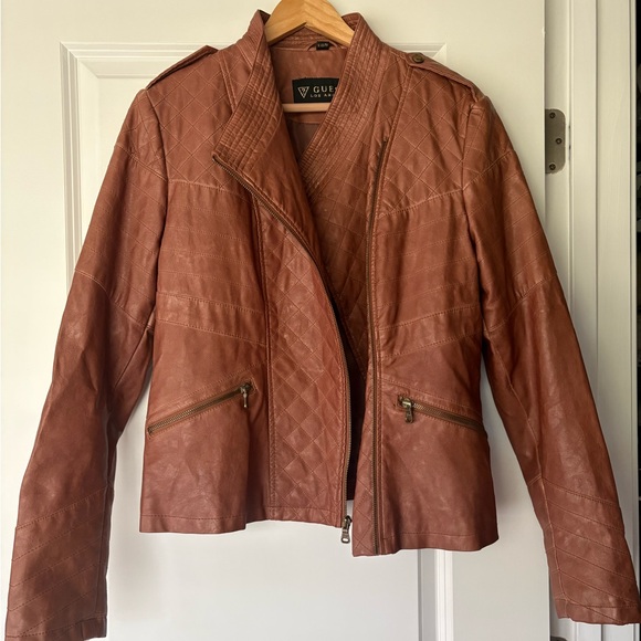 Guess Faux Leather Moto Jacket - Picture 7 of 8